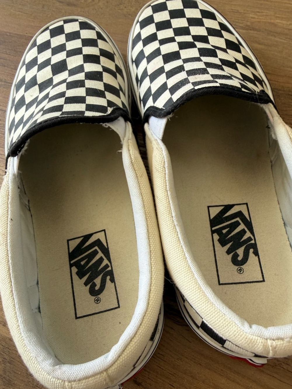 Vans Slip-On Checkerboard Sneakers - Black & White - Picture 3 of 7
